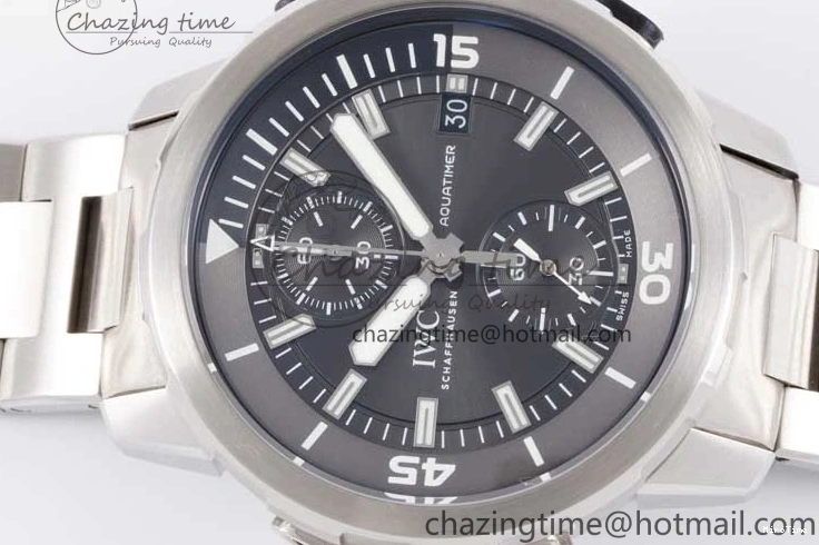 MIROTIME 0205 EasyCare Aquatimer Chrono SS V6SF 1:1 Best Edition Gray Dial on SS Bracelet A 7035